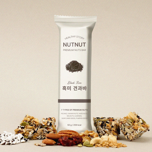 NUTNUT 넛넛 프리미엄 감태 흑미 견과바 에너지바 영양바 건강바 [원산지:국산(인천광역시 서구)]