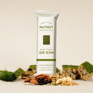 NUTNUT 넛넛 프리미엄 감태 흑미 견과바 에너지바 영양바 건강바 [원산지:국산(인천광역시 서구)]