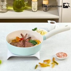 [실버스타] 캔디바 세라믹코팅 인덕션IH 후라이팬(그릴팬 20cm)