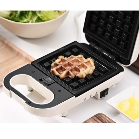 [보만] 2in1 간식메이커 아이보리 (샌드위치+와플 플레이트)