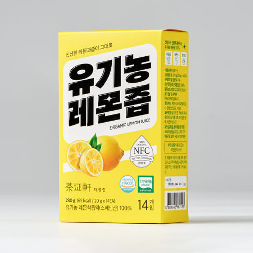 다정헌 유기농 레몬즙 NFC 착즙 유기농 레몬 에이드 레몬수 스틱 100%