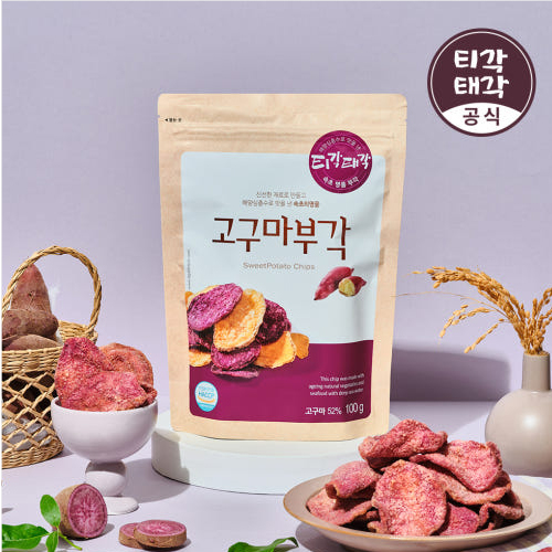 속초 티각태각 달콤 바삭한 고구마부각 100g 1봉 [원산지:상세설명에 표시]