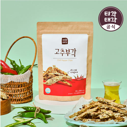 속초 티각태각 고추부각 100g 1봉 많이 매워요 [원산지:상세설명에 표시]